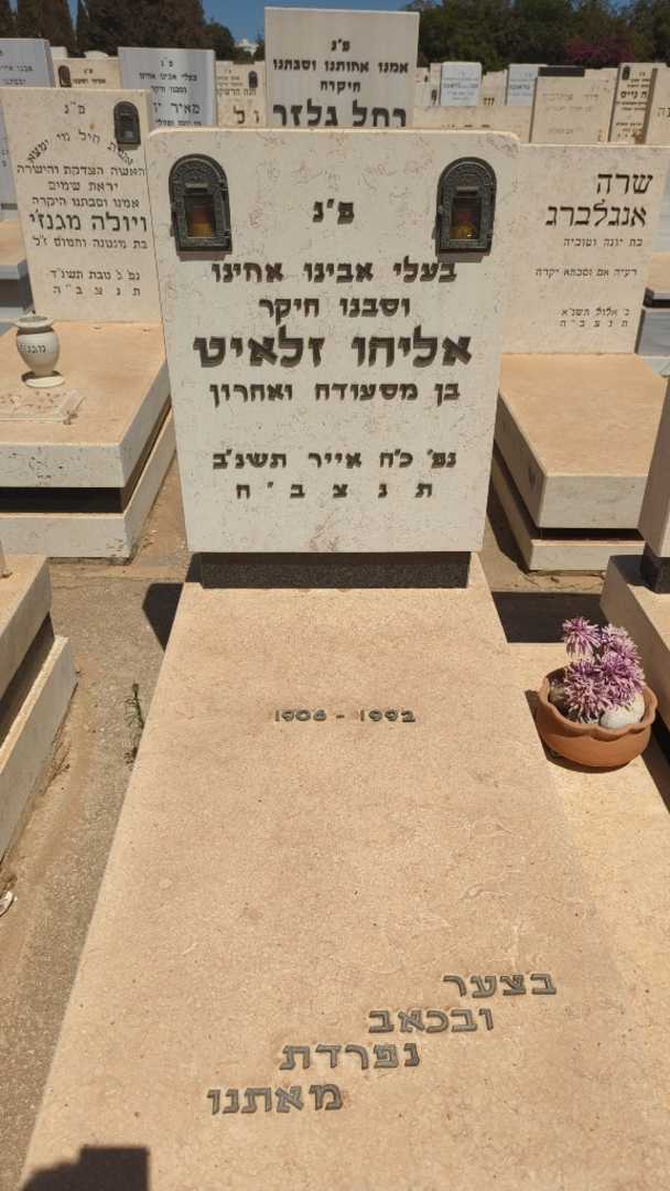 קברו של אליהו זלאיט. תמונה 1