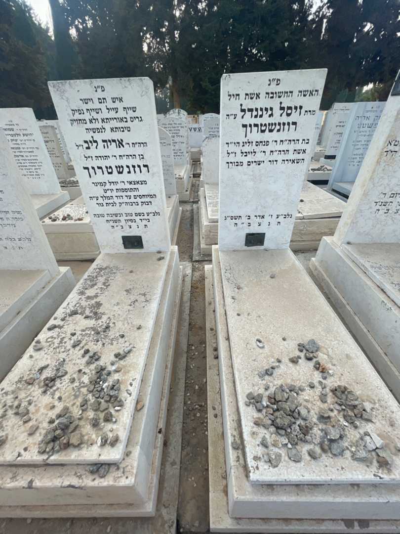 קברו של אריה ליב רוזנשטרוך. תמונה 1