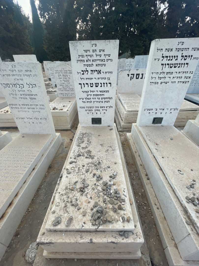 קברו של אריה ליב רוזנשטרוך. תמונה 2