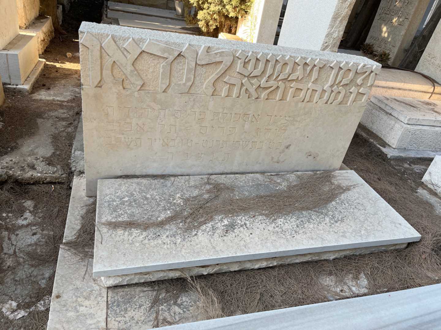 קברו של זלמן זיגמונט לנדאו