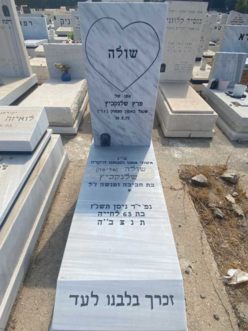 קברו של שולה "שלימה" שלנקביץ