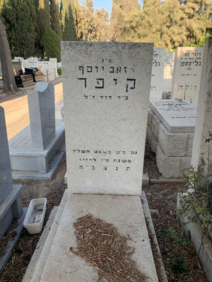 קברו של זאב יוסף קיפר