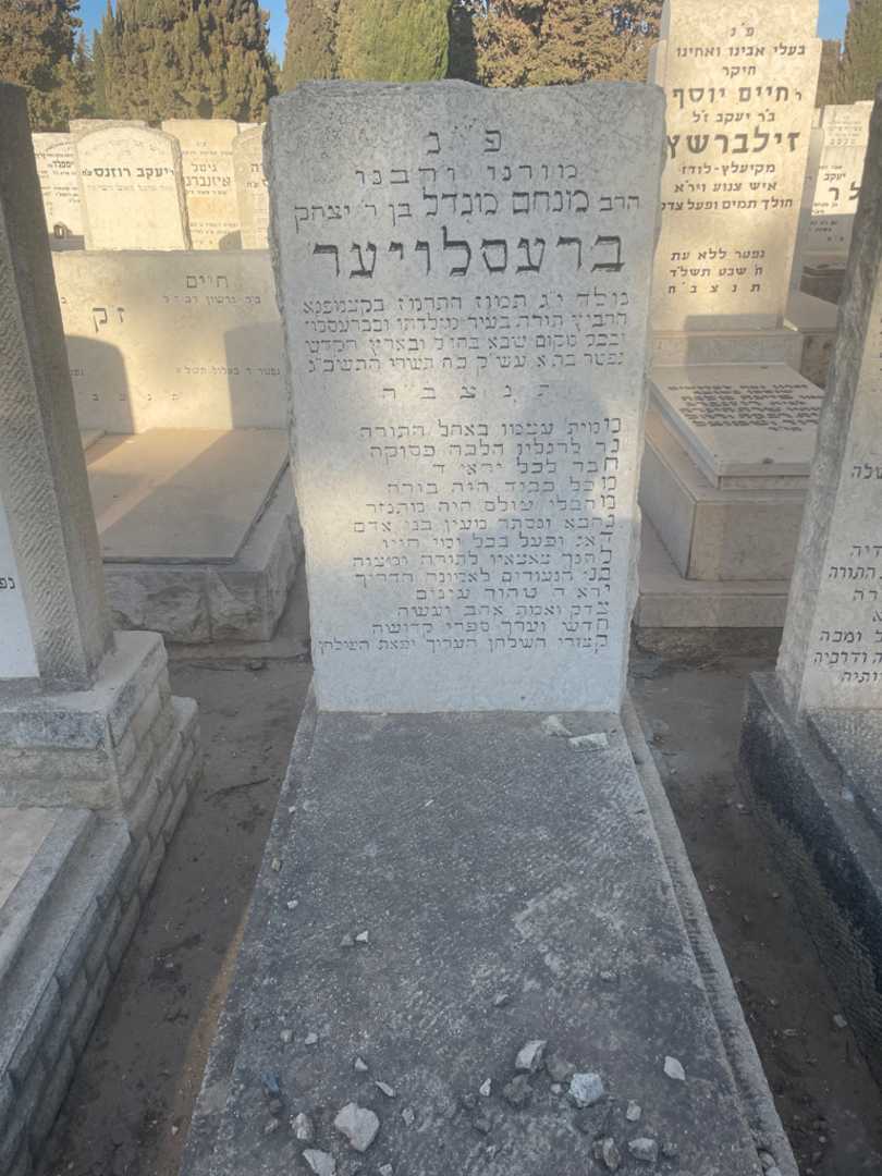 קברו של מנחם מנדל ברעסלויער. תמונה 2