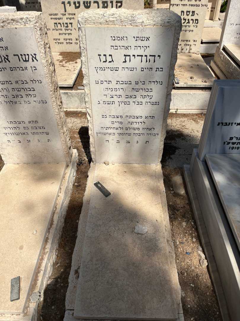 קברו של יהודית גנז. תמונה 2