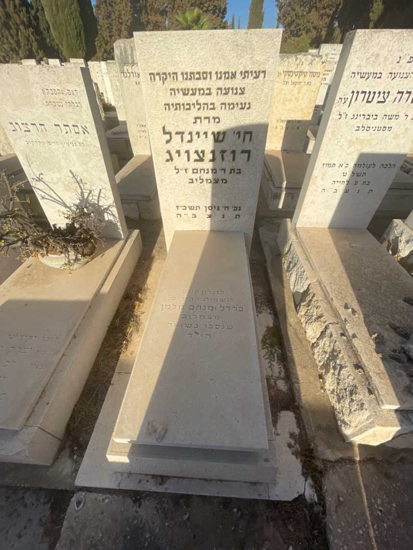 קברו של חי' שיינדל רוזנצויג