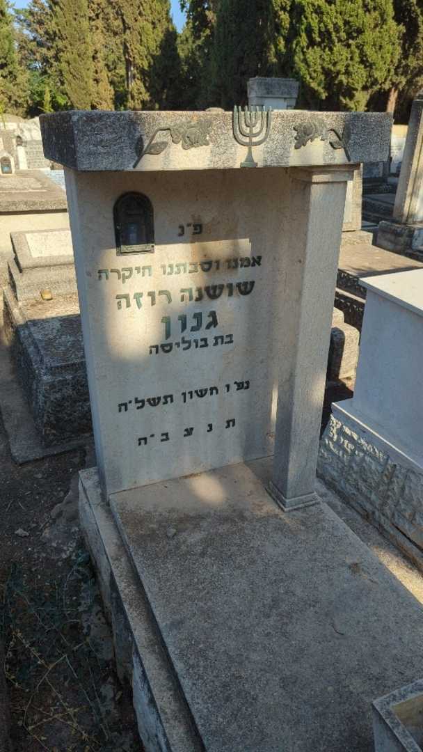 קברו של שושנה רוזה גנון. תמונה 2