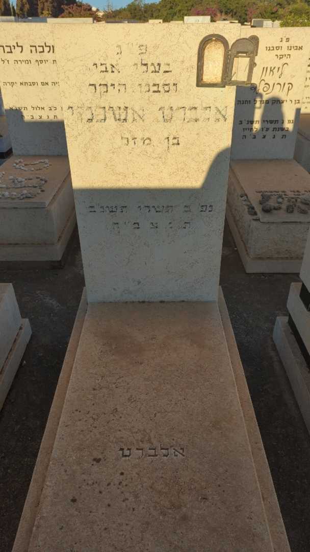 קברו של אלברט אשכנזי