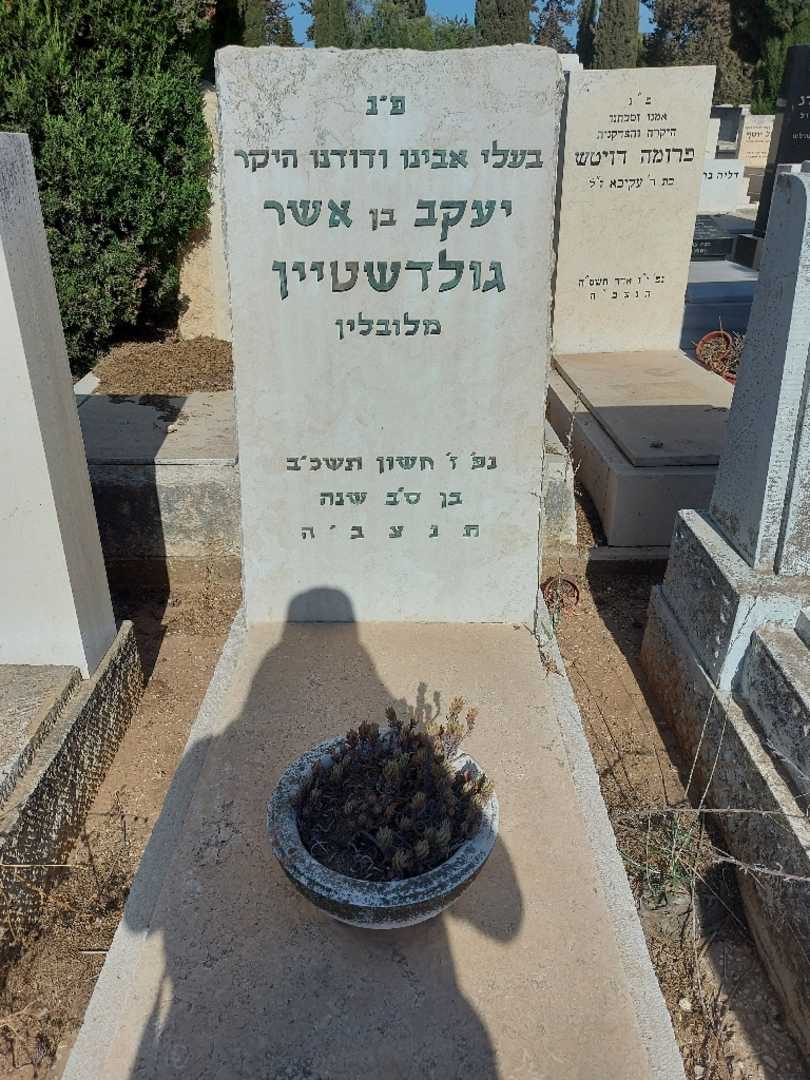 קברו של יעקב גולדשטיין