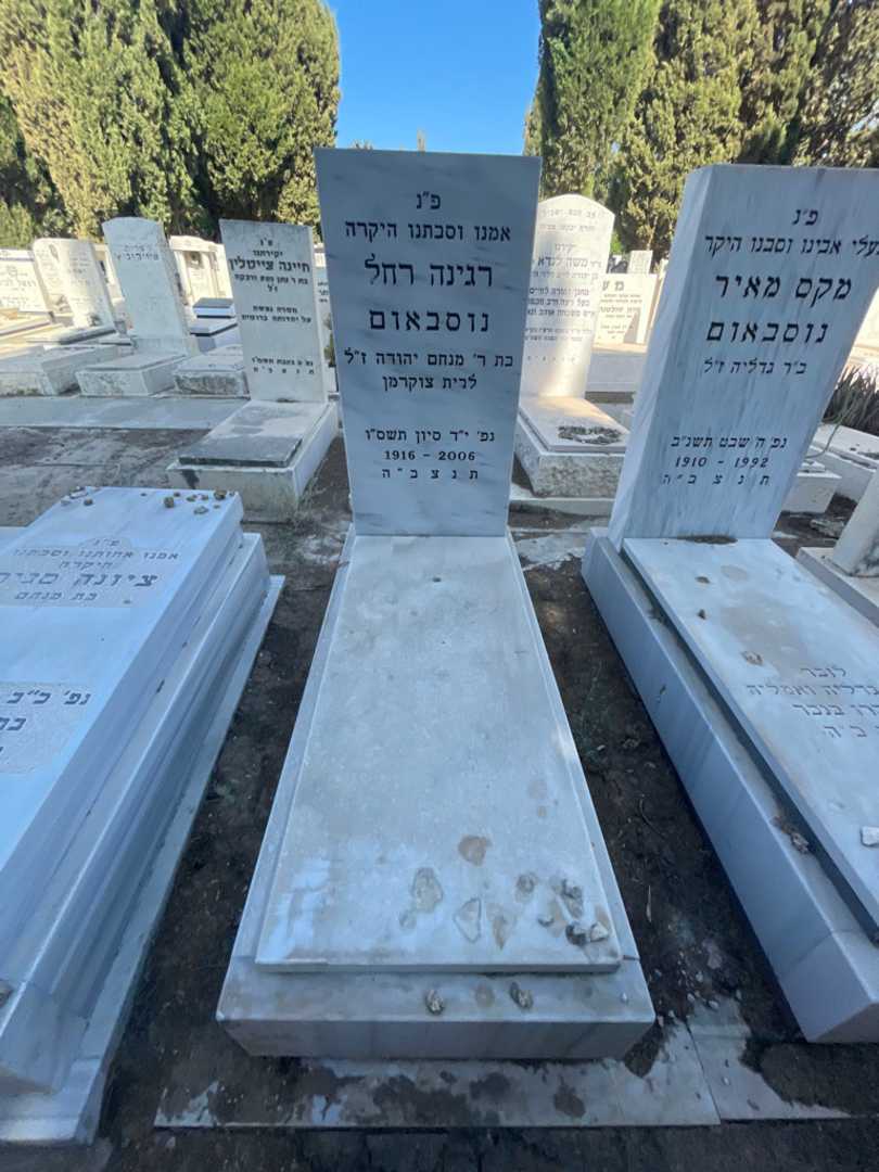 קברו של רגינה רחל נוסבאום. תמונה 2