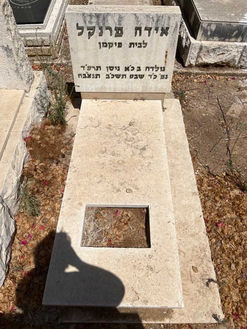 קברו של אידה פרנקל