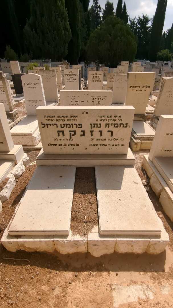 קברו של נחמיה נתן רוזנקה. תמונה 2