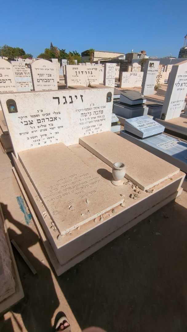 קברו של אברהם צבי זינגר. תמונה 1