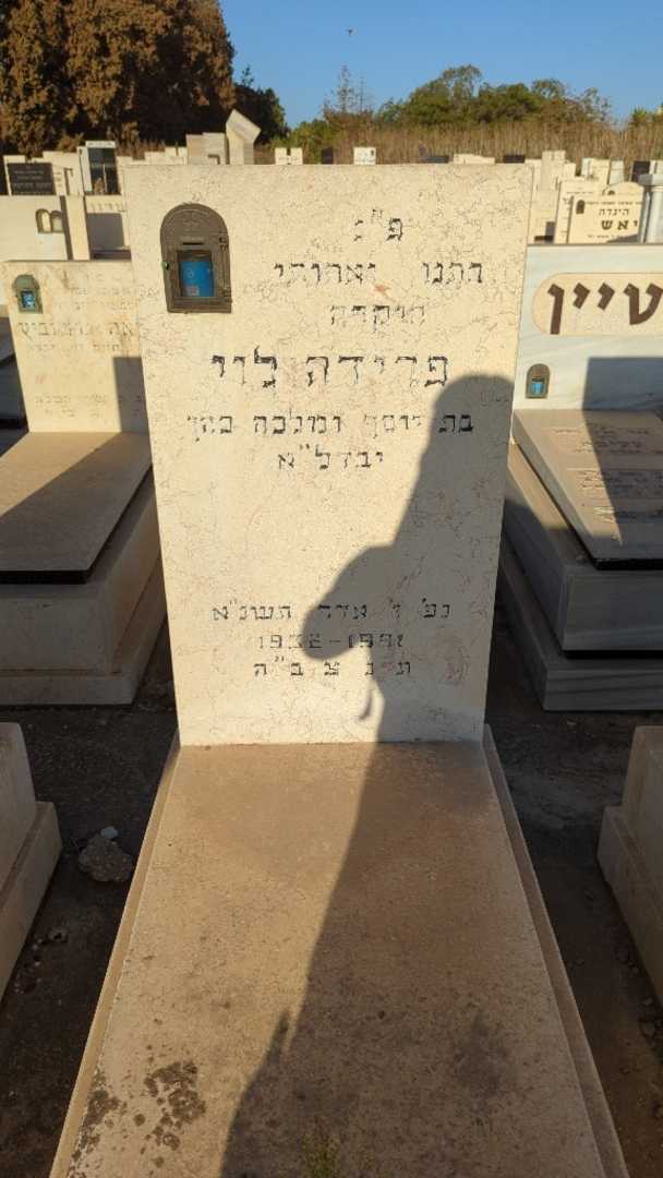 קברו של פרידה לוי
