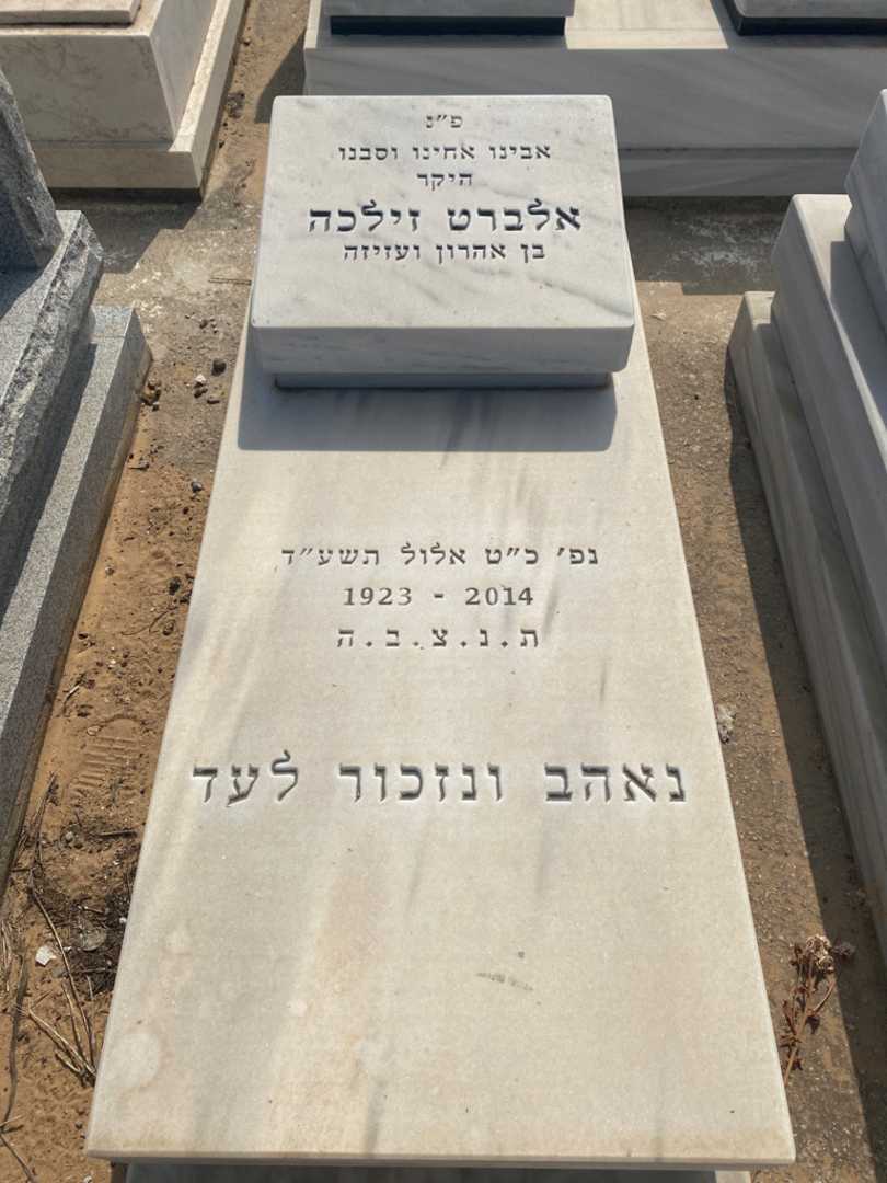 קברו של אלברט זילכה. תמונה 1