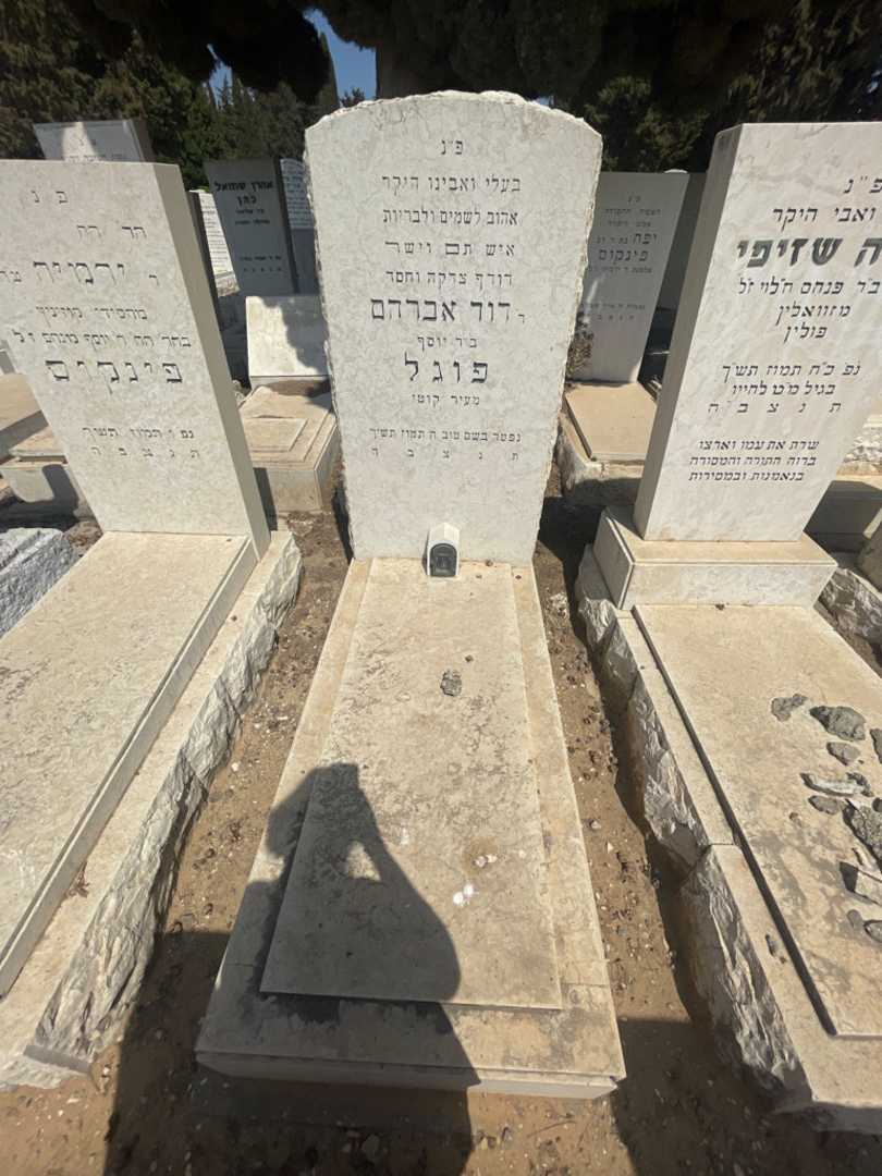 קברו של דוד אברהם פוגל