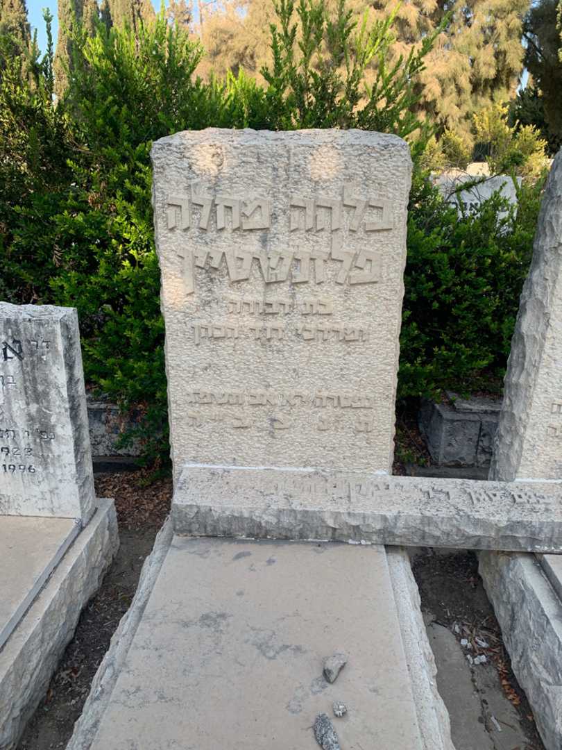קברו של בלהה מחלה פלזנשטיין. תמונה 2