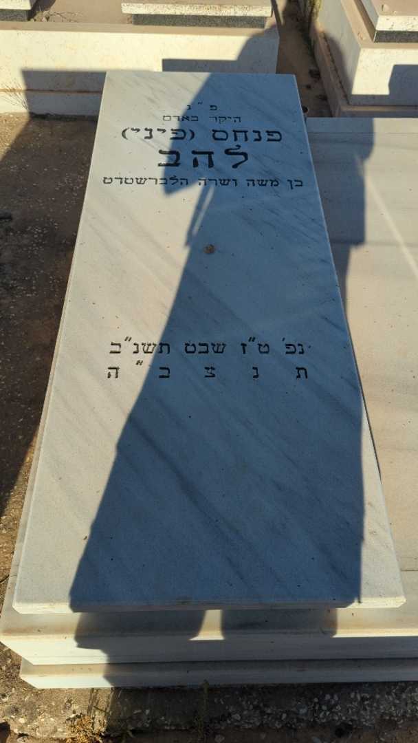 קברו של פנחס "פיני" להב. תמונה 1