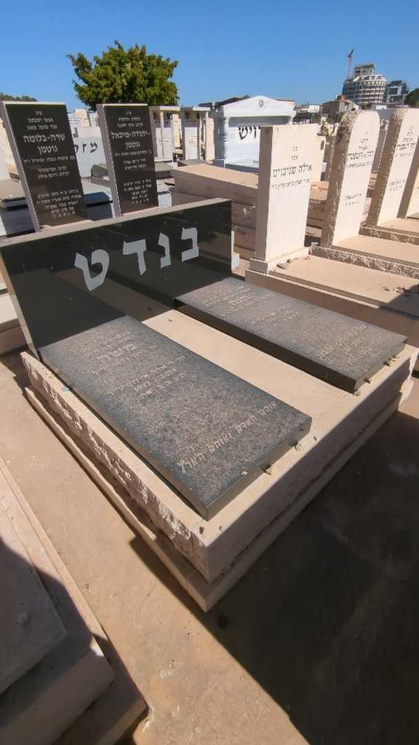 קברו של משה בנדט. תמונה 1