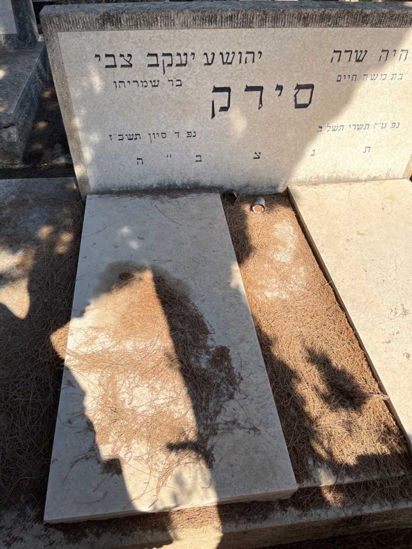 קברו של יהושע יעקב צבי סירק. תמונה 1