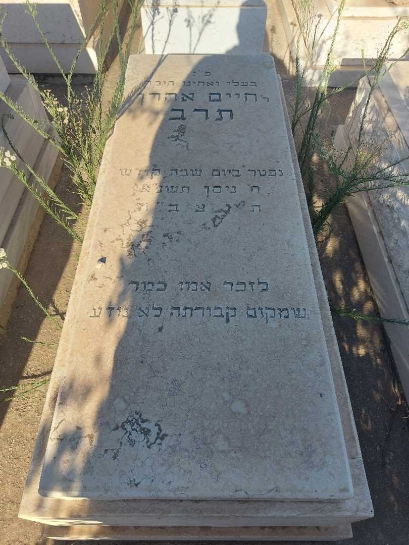 קברו של חיים אהרן תרב