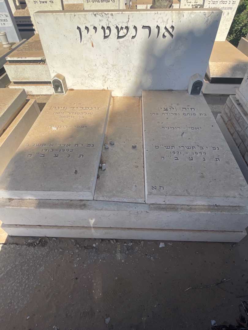 קברו של זיגפריד "זיגה אלכסנדר זיסו" אורנשטיין. תמונה 1