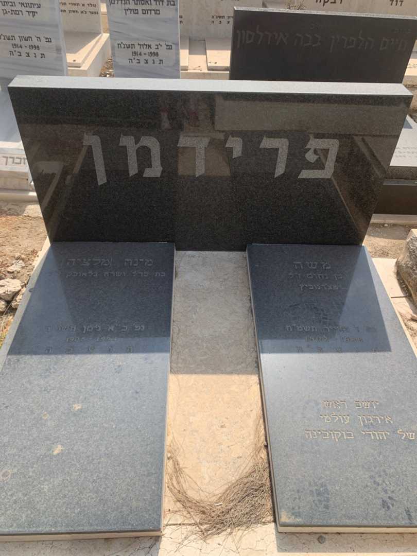 קברו של מינה "מלציה" פרידמן. תמונה 2