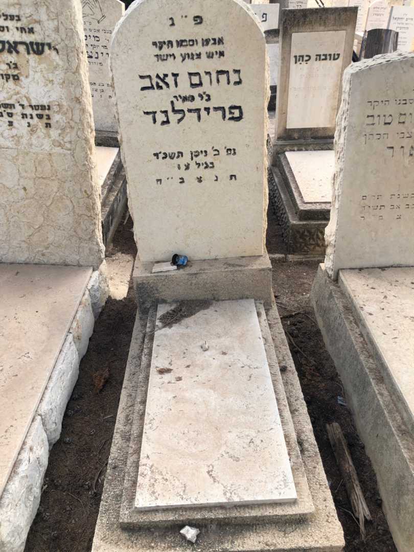 קברו של נחום זאב פרידלנד