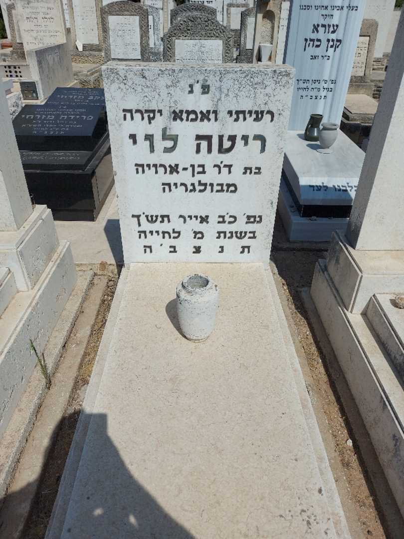 קברו של ריטה לוי