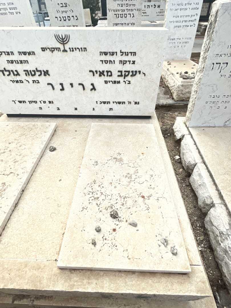 קברו של יעקב מאיר גרינר. תמונה 2