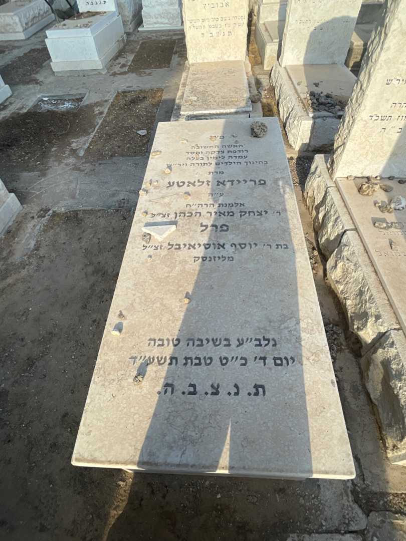 קברו של פריידא זלאטע