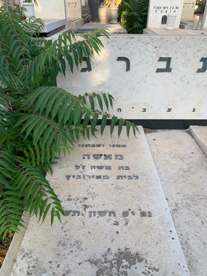 קברו של מאשה וינברג. תמונה 2