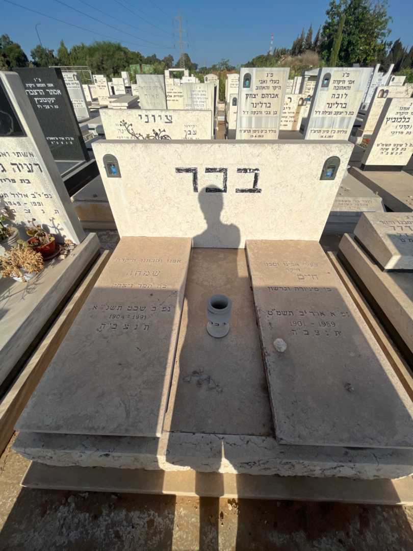 קברו של חיים בכר. תמונה 2