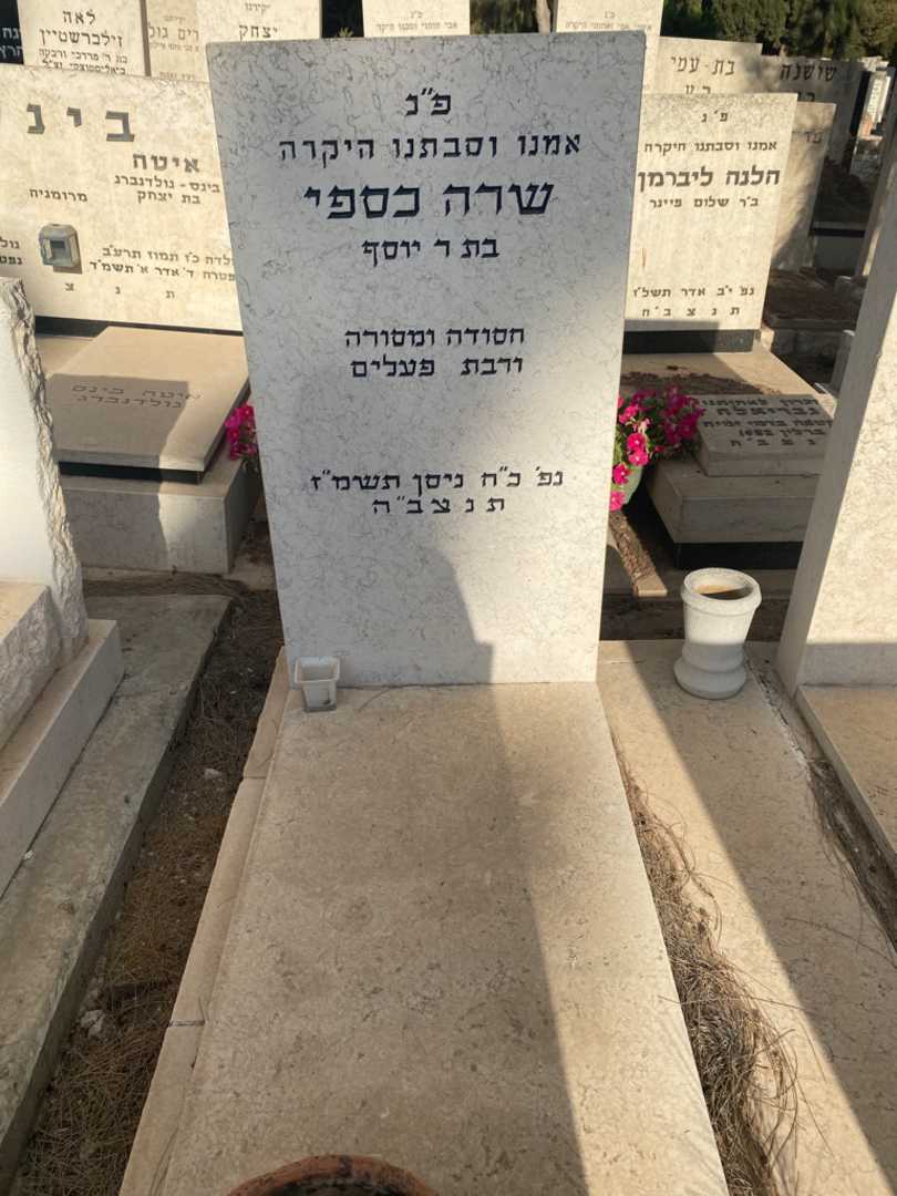 קברו של שרה כספי. תמונה 2