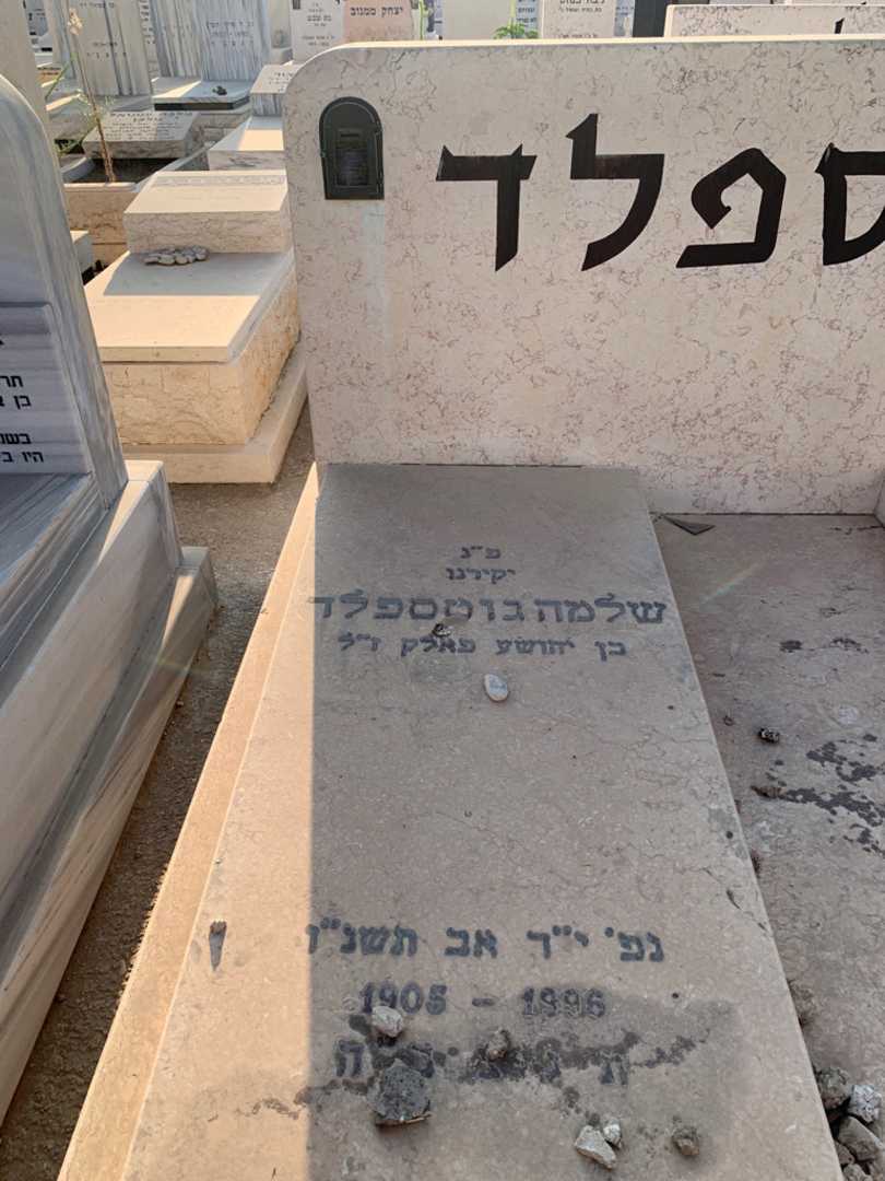 קברו של שלמה גוטספלד. תמונה 2