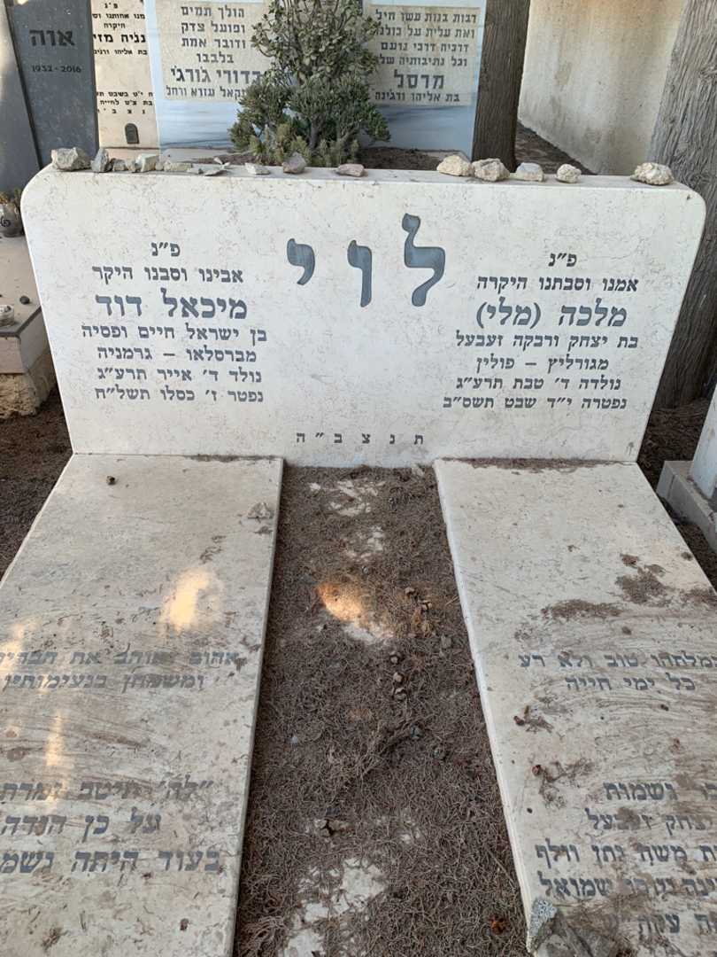 קברו של מלכה "מלי" לוי. תמונה 1