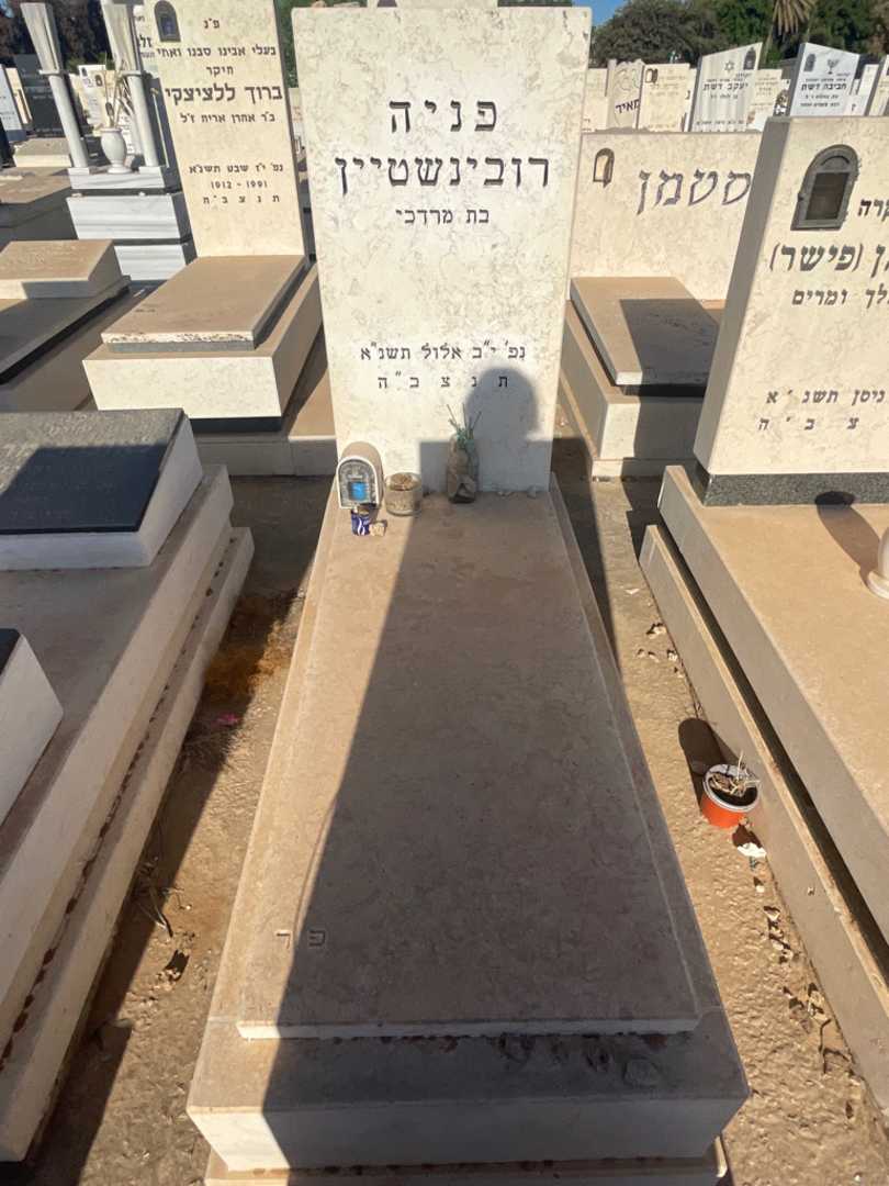 קברו של פניה רובינשטיין