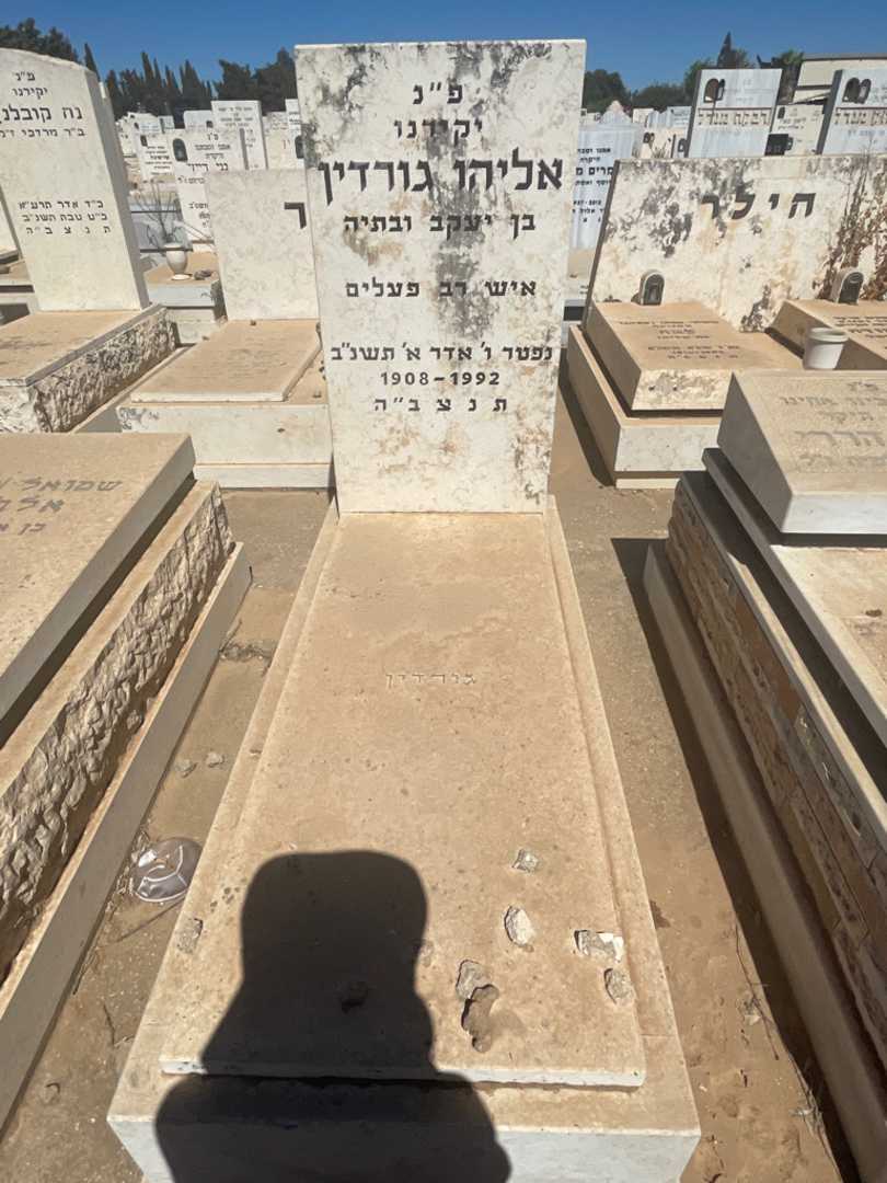 קברו של אליהו גורדין