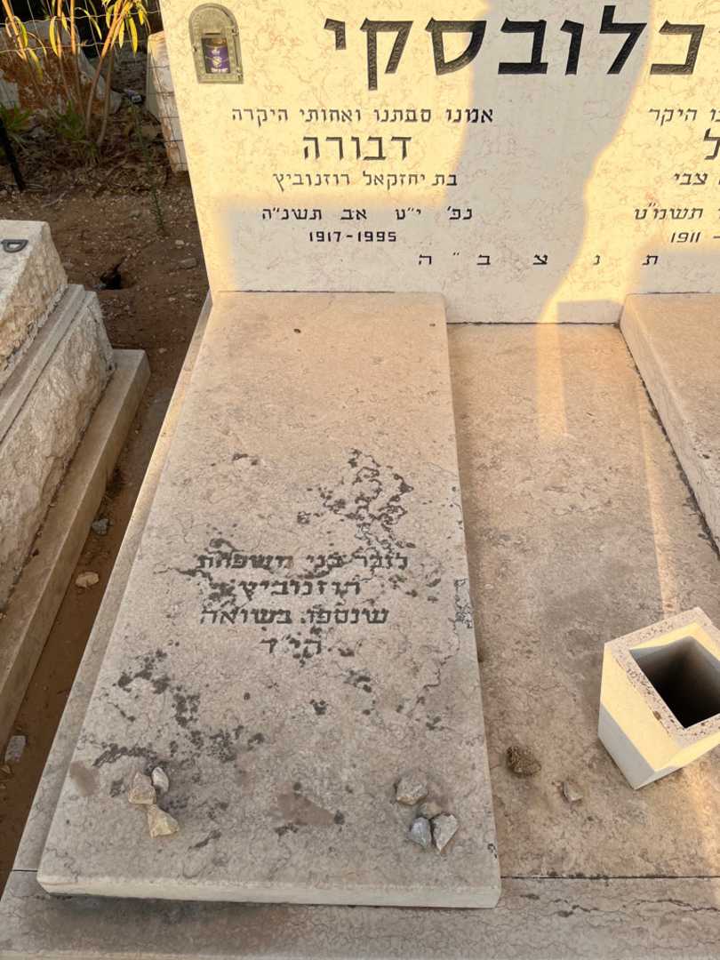 קברו של דבורה מיכלובסקי. תמונה 2