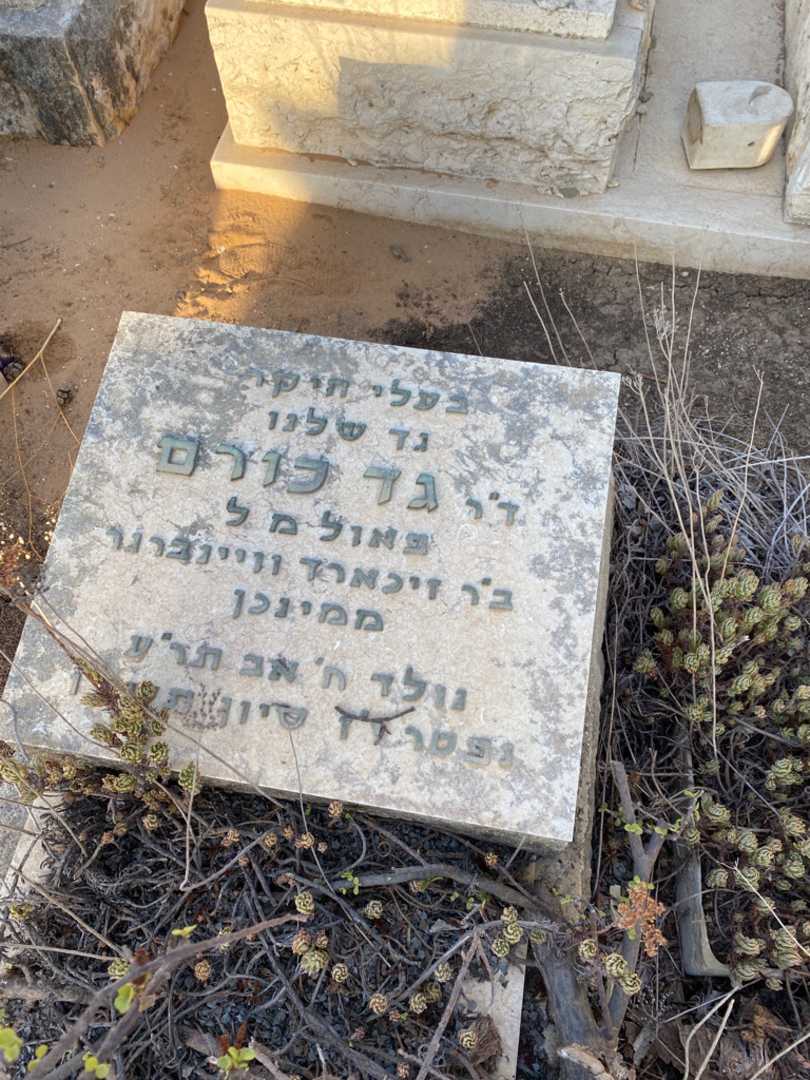 קברו של גד "פאולמל" כורם. תמונה 2