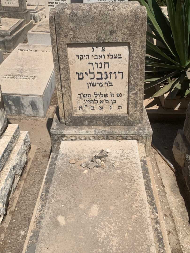קברו של חנוך רוזנבליט