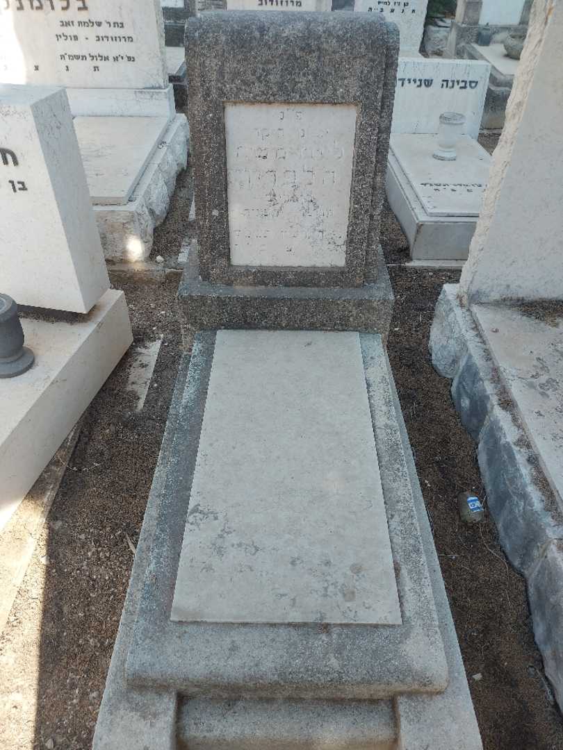 קברו של לייבו משה הלפרין