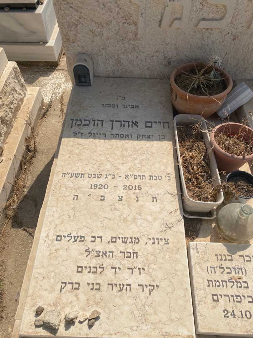 קברו של חיים אהרן הוכמן. תמונה 2