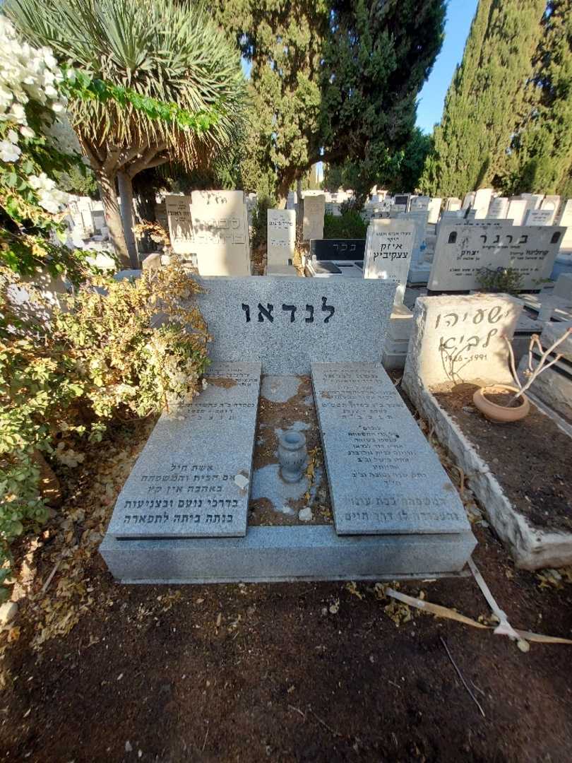 קברו של משה לנדאו. תמונה 2