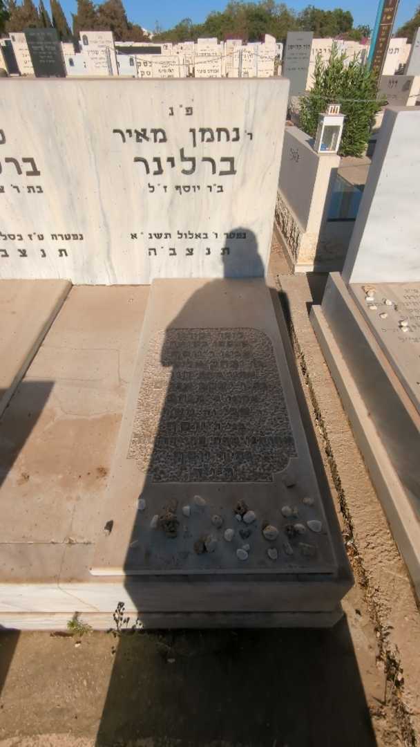 קברו של נחמן מאיר ברלינג. תמונה 1