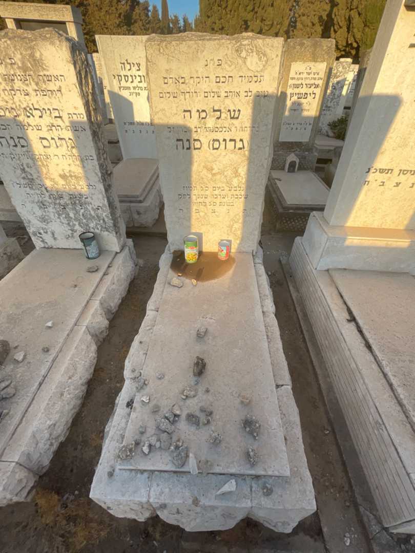קברו של שלמה "גרוס" סנה