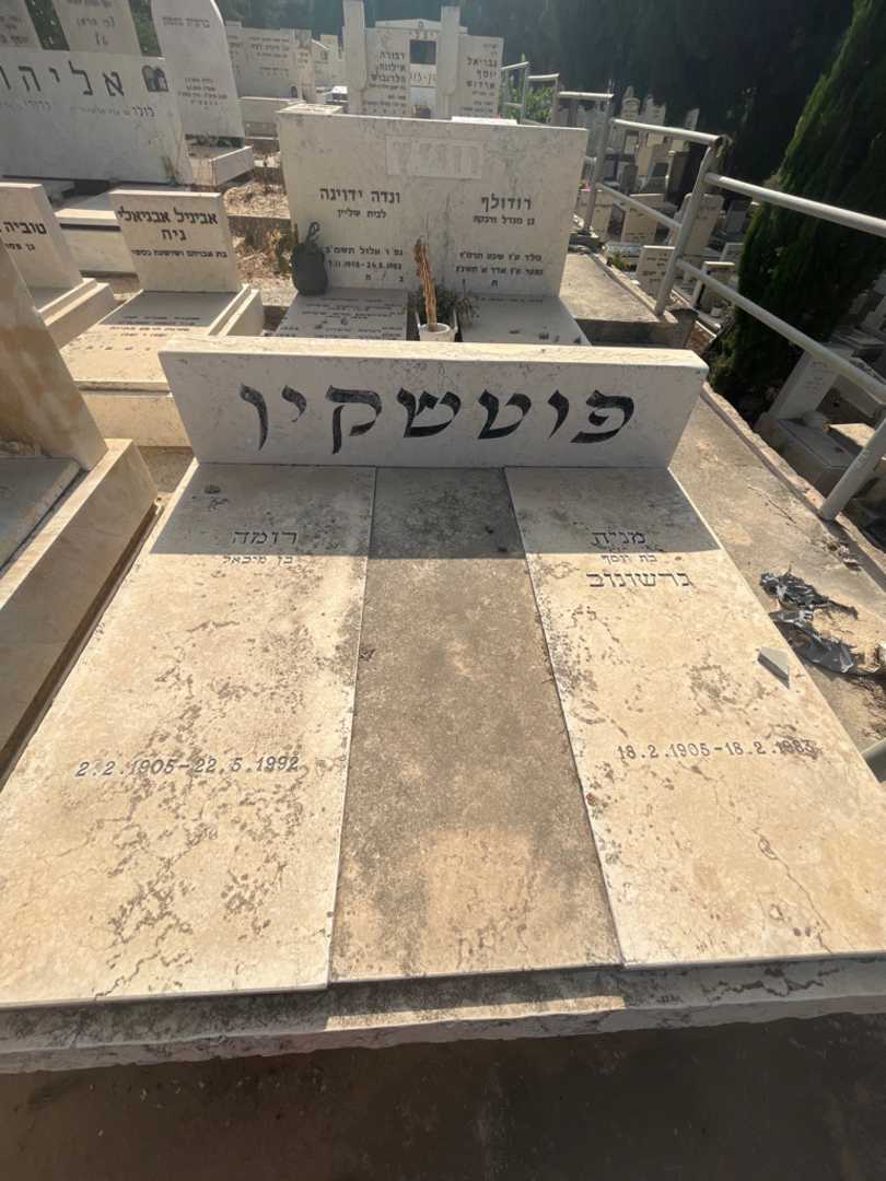 קברו של מניה "גרשונוב" פוטשקין. תמונה 1