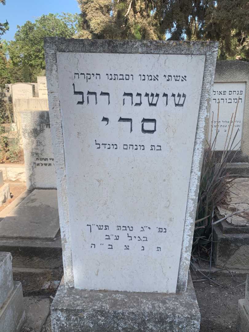 קברו של שושנה רחל סרי