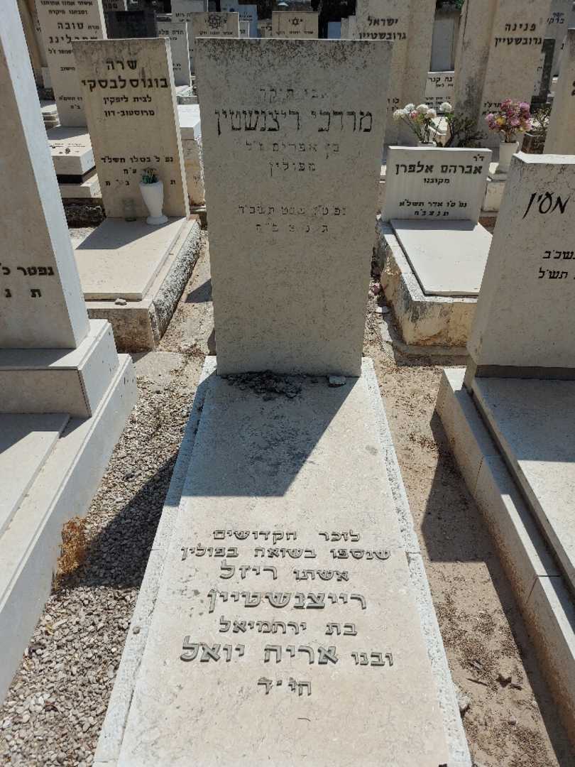 קברו של מרדכי ריצנשטין