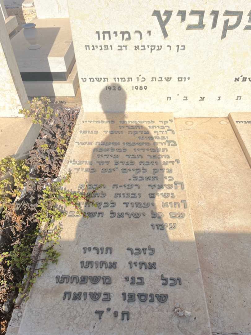 קברו של ירמיהו לפקוביץ. תמונה 2
