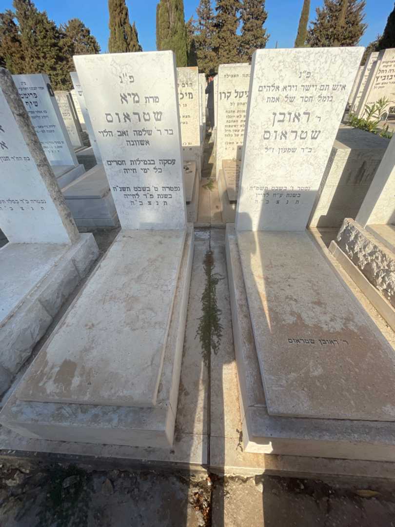 קברו של ראובן שטראוס. תמונה 2